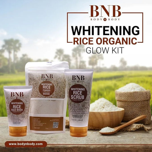 Bnb Whitening Rice Extract Bright & Glow Kit